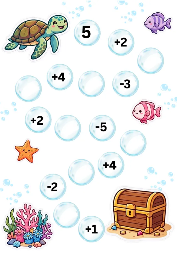 Addition and Subtraction Worksheet for Kids