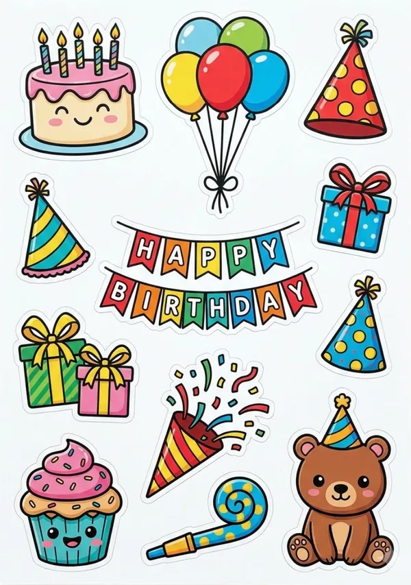 Birthday Stickers