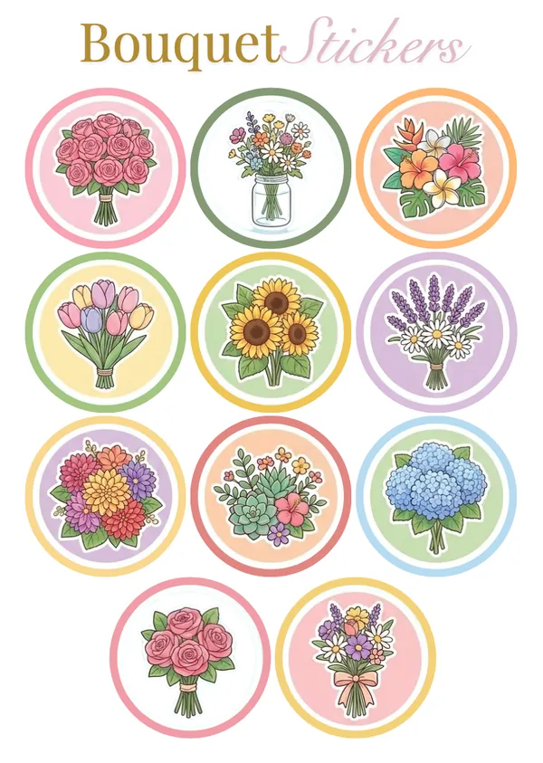 Bouquet Stickers