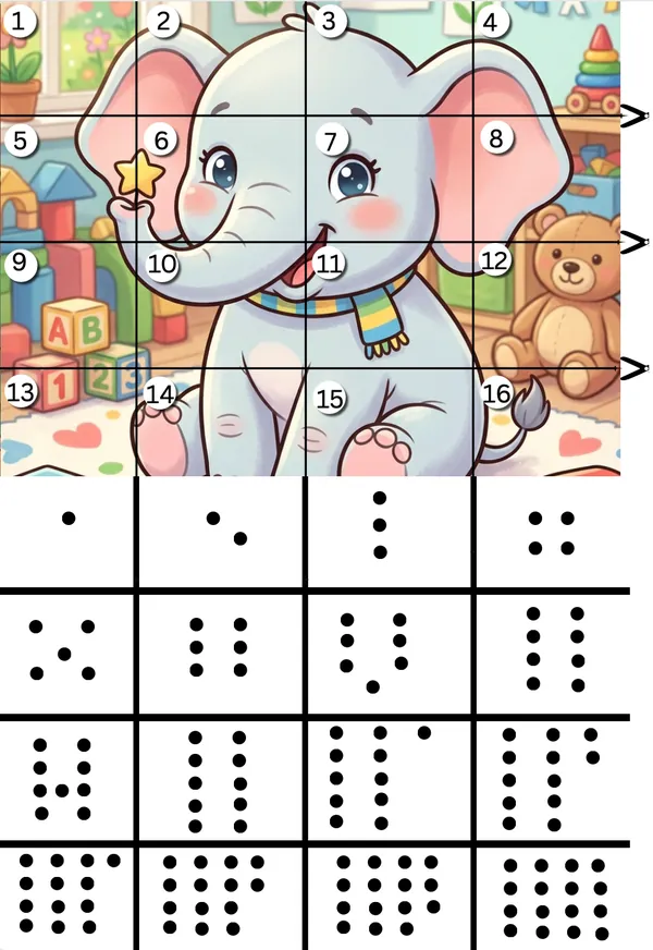 Elephant Puzzle for Kids