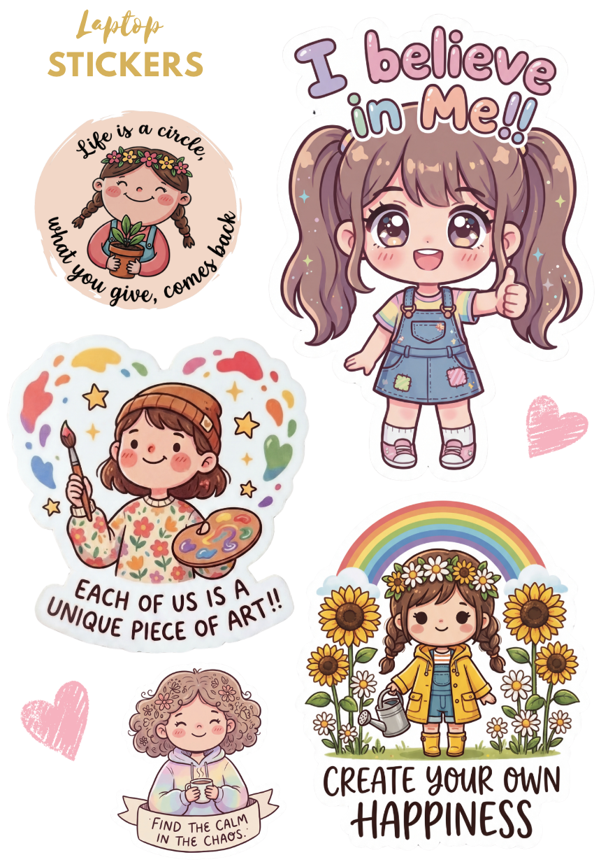 I believe in me Laptop Stickers