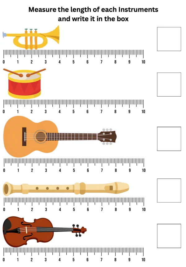 Measure the length of each Instruments
