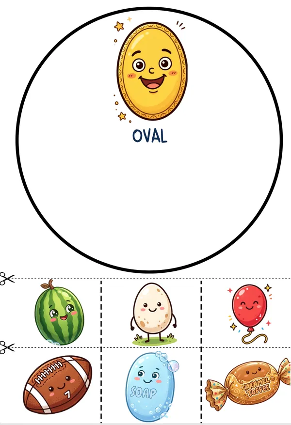 Oval Shape Activity