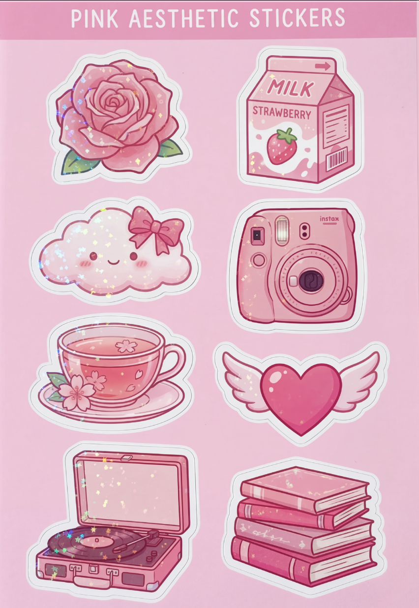 Pink Aesthetic Stickers