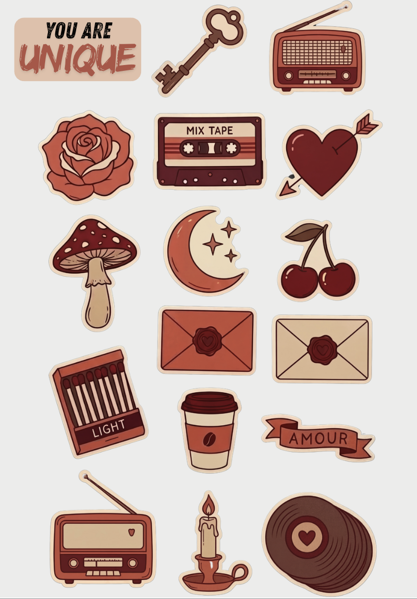 RED theme stickers